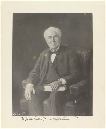 Lot #202 Thomas Edison: To the future screenwriter of The Ten Commandments - Image 2