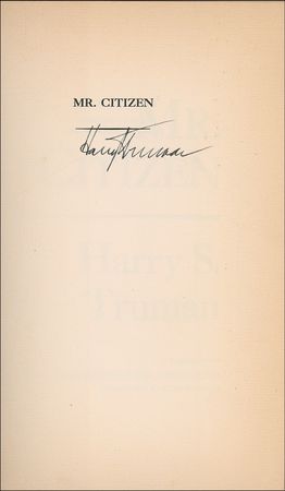 Lot #136 Harry S. Truman Book - Image 1