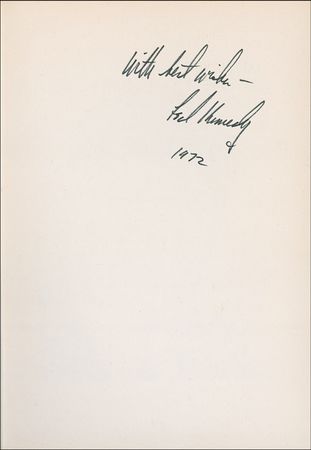Lot #247 Ted Kennedy: Honoring his late brother - Image 1
