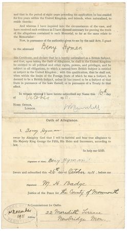 Lot #178 Winston Churchill Signed Document - Image 2