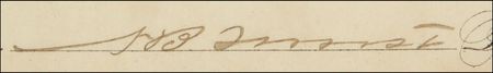 Lot #314 Nathan Bedford Forrest: Forrest signs a bond as postbellum railroad executive - Image 3