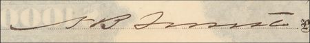 Lot #314 Nathan Bedford Forrest: Forrest signs a bond as postbellum railroad executive - Image 4