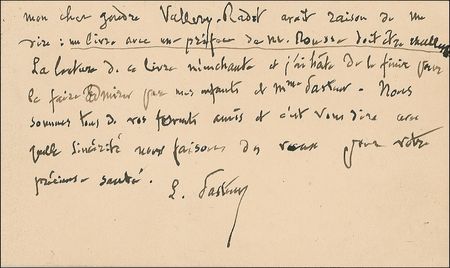 Lot #272 Louis Pasteur Handwritten Letter Signed - Image 2