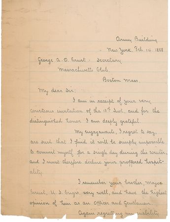 Lot #337 William T. Sherman: “The highest opinion of him as an officer and gentleman” - Image 1