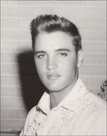 Lot #602 Elvis Presley Signed Photograph - Image 1