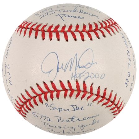Lot #1097 Joe Montana Baseball - Image 1