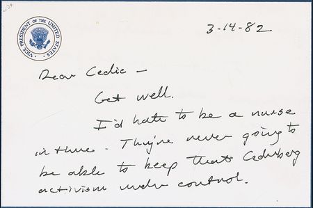 Lot #12 George Bush Handwritten Letter Signed