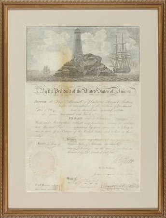 Lot #66 Thomas Jefferson and James Madison: Passage for the Marshall - Image 1