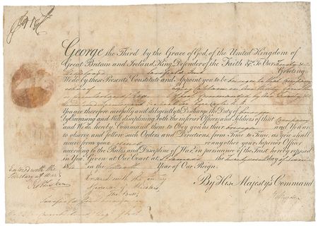 Lot #221 George III Signed Document - Image 1