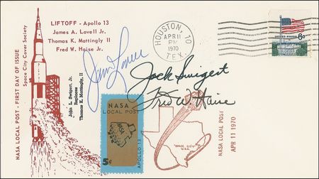 Lot #356 Apollo 13 Commemorative Cover - Image 1