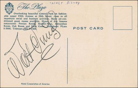 Lot #487 Walt Disney Signature - Image 1