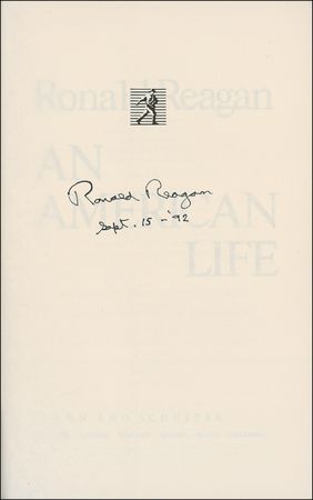 Lot #108 Ronald Reagan Book - Image 1