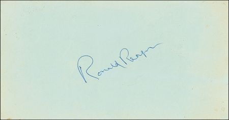 Lot #109 Ronald Reagan Signature - Image 1