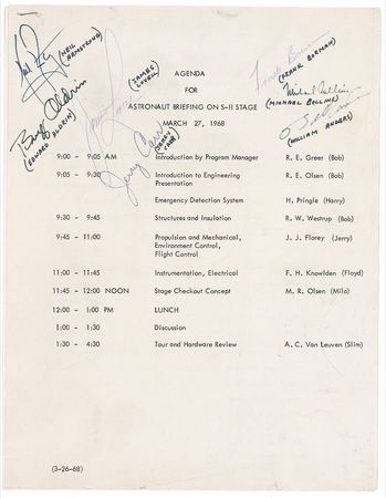 Lot #352 Apollo 11: Including all 3 APOLLO 11 crew members and the elusive BILL ANDERS - Image 1