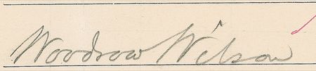 Lot #144 Woodrow Wilson Signature - Image 2