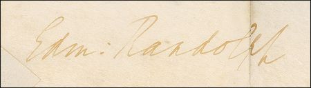Lot #283 Edmund Randolph Signed Document - Image 2