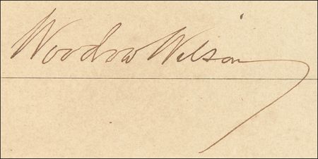 Lot #146 Woodrow Wilson Signed Document - Image 2