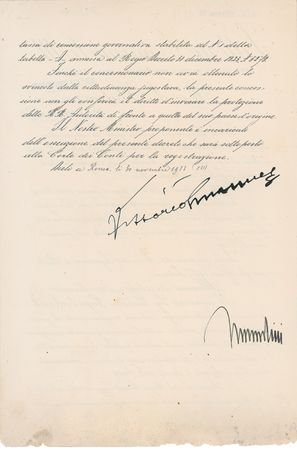 Lot #264 Benito Mussolini and Vittorio Emanuele III Group Lot - Image 2