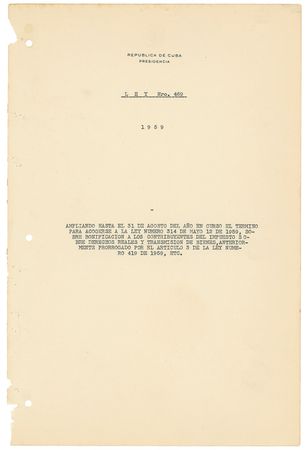 Lot #168 Fidel Castro Signed Document - Image 1