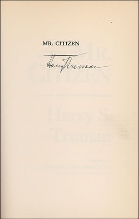 Lot #136 Harry S. Truman Book - Image 1