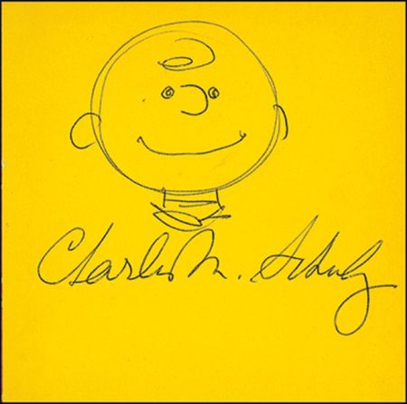 Lot #581 Charles Schulz Book with Sketch - Image 1
