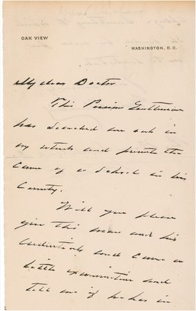 Lot #19 Grover Cleveland Handwritten Letter Signed