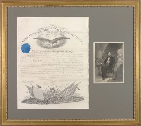 Lot #80 Abraham Lincoln: Appointing a soldier later captured at Chickamauga - Image 1