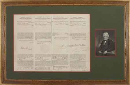 Lot #63 Andrew Jackson Signed Document - Image 1