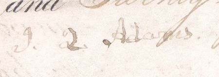 Lot #2 John Quincy Adams Signed Document - Image 2
