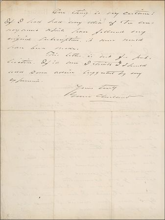 Lot #18 Grover Cleveland: As dissatisfied customer - Image 2