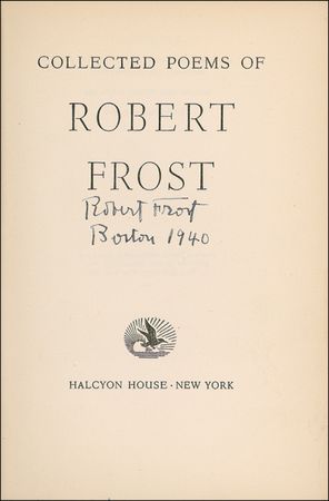 Lot #489 Robert Frost Book - Image 1