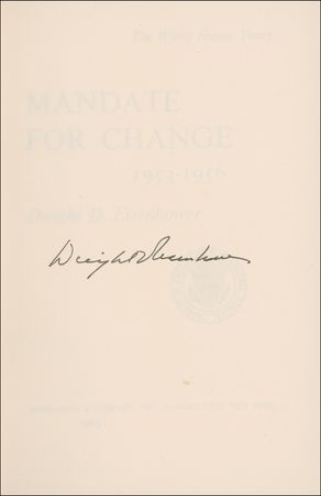 Lot #42 Dwight D. Eisenhower Book - Image 1