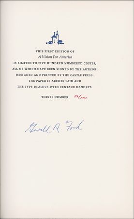 Lot #47 Gerald Ford Book - Image 1