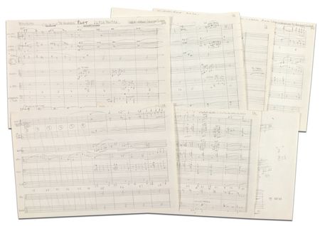 Lot #1204 Star Trek: Courage, Alexander: BOLDLY GO: The original manuscript of the theme music for TV sci-fi classic STAR TREK - Image 1