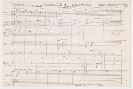 Lot #1204 Star Trek: Courage, Alexander: BOLDLY GO: The original manuscript of the theme music for TV sci-fi classic STAR TREK - Image 2