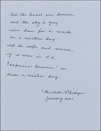 Lot #763 Mamas and Papas: Michelle Phillips Group Lot - Image 1