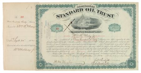 Lot #284 John D. Rockefeller and Henry Flagler Signed Document - Image 1