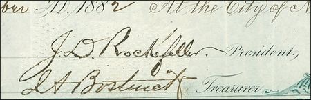 Lot #284 John D. Rockefeller and Henry Flagler Signed Document - Image 2