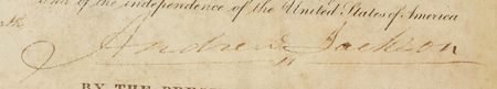 Lot #62 Andrew Jackson and Martin Van Buren Signed Document - Image 2