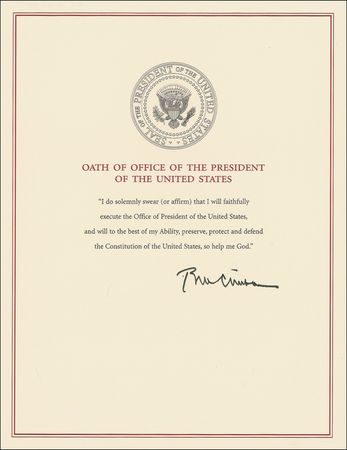 Lot #22 Bill Clinton Souvenir Typescript