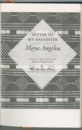 Lot #456 Maya Angelou Book - Image 2