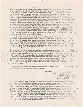 Lot #298 Robert Stroud Typed Letter Signed - Image 1