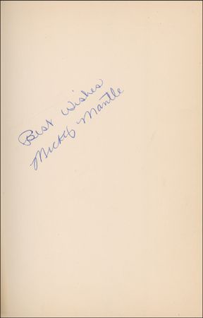 Lot #1441 Mickey Mantle Book - Image 1