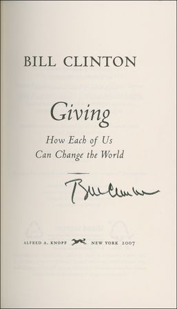 Lot #23 Bill Clinton Book