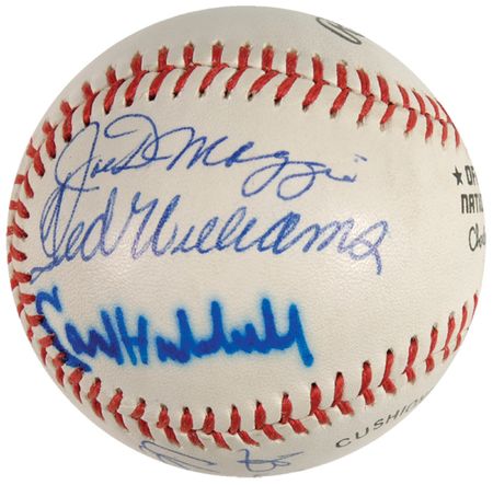 Lot #1287 Baseball Hall of Famers Baseball - Image 1