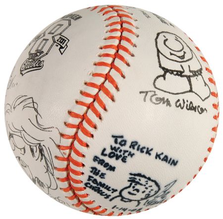 Lot #563 Cartoonists Baseball - Image 2