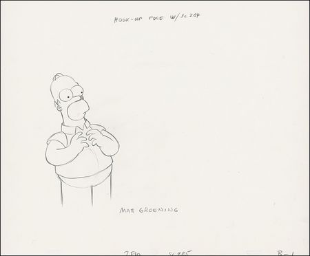 Lot #569 Matt Groening Animation Drawings - Image 3