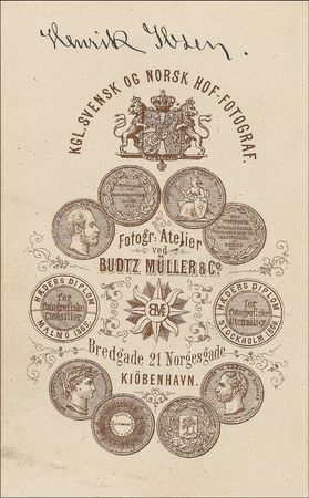 Lot #498 Henrik Ibsen Signed Photograph - Image 1