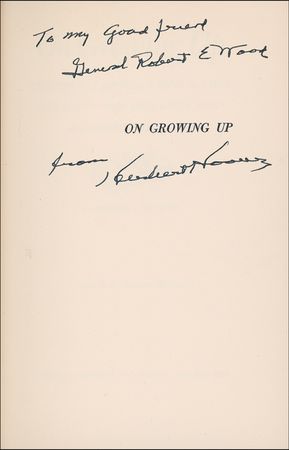 Lot #61 Herbert Hoover Book - Image 1