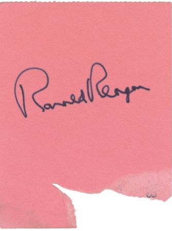 Lot #104 Ronald Reagan Signature - Image 1